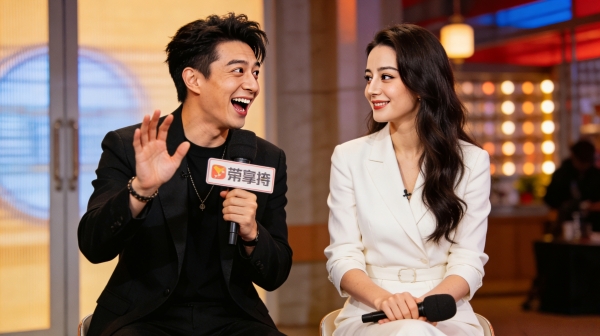 迪丽热巴拿大牙刷假装刷牙，现场解释巴氏刷牙法，越说越乱超可爱